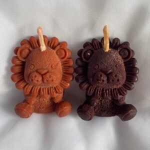 vela corazón cuenco de madera