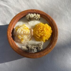 Vela Rositas - Cuenco de Madera