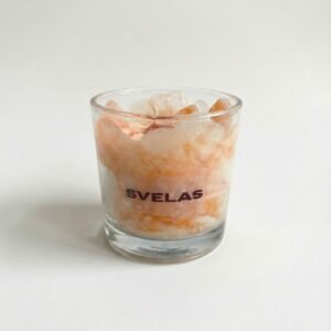 vela corazón cuenco de madera