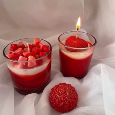 vela corazón cuenco de madera vela corazón cuenco de madera