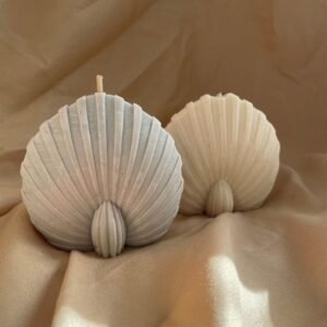 vela corazón cuenco de madera