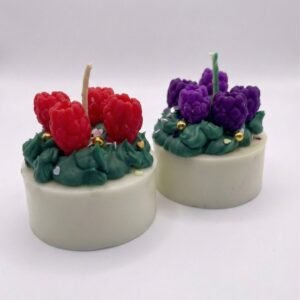 vela corazón cuenco de madera